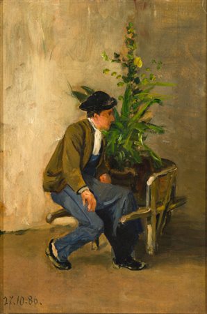 SOFIA CACHERANO DI BRICHERASIO<BR>Torino 1867 - 1950 S.Secondo di Pinerolo (TO)<BR>"Figura" 27-10-86