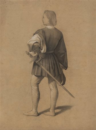 PITTORE ANONIMO<BR>"Figura maschile"