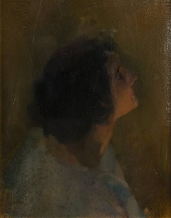 ORESTE PIZIO<BR>Torino 1879 - 1938<BR>"La modella"