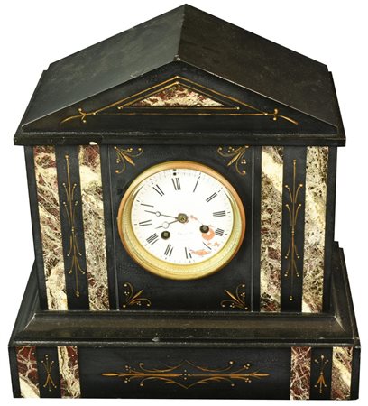 OROLOGIO DA TAVOLO ART DECO' meccanismo parigino con scappamento ad ancora,...