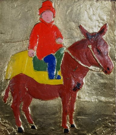 PICASSO PABLO (Malaga 1881 - Moungins 1973) "Paulo su asino" Argentografia...