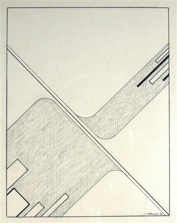 VERONESI LUIGI (Milano 1908 - Milano 1998) "Senza titolo" 1976 China e...