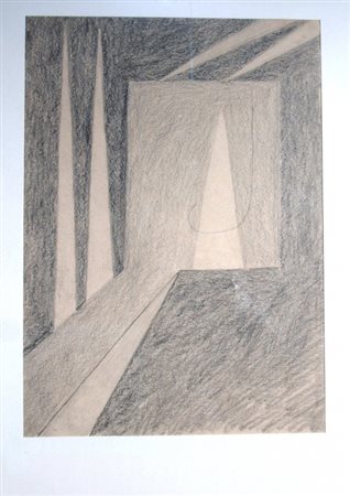 MELOTTI FAUSTO (Rovereto 1901 - Milano 1986) "Senza titolo" Carboncino e...