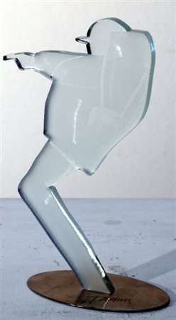 TADINI EMILIO (Milano 1929 - Milano 2002) "Senza titolo" Scultura in vetro...