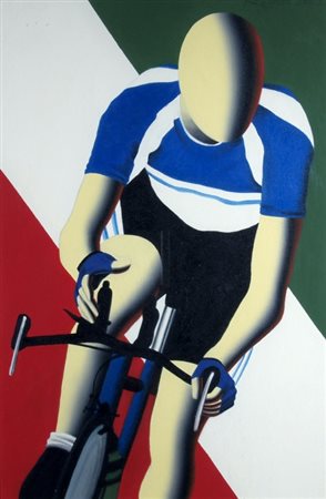 KOSTABI MARK (Los Angeles 1960) "Determinazione blu" 2003 Olio su tela cm. H:...