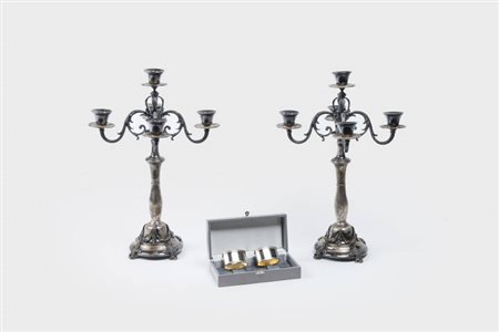 LOTTO DI QUATTRO OGGETTI IN ARGENTO