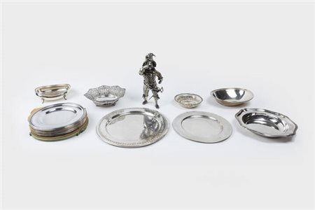 LOTTO DI VENTI OGGETTI IN ARGENTO