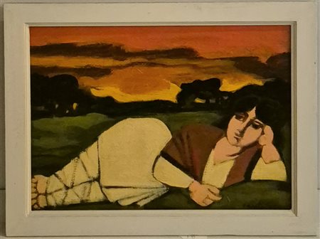 Domenico Cantatore (Ruvo di Puglia 1906 - Parigi 1998). Odalisca.