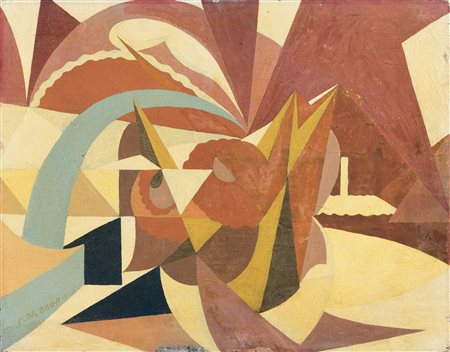Giacomo Balla 1871 Torino-1958 Roma Linee forze di paesaggio estivo, 1920...