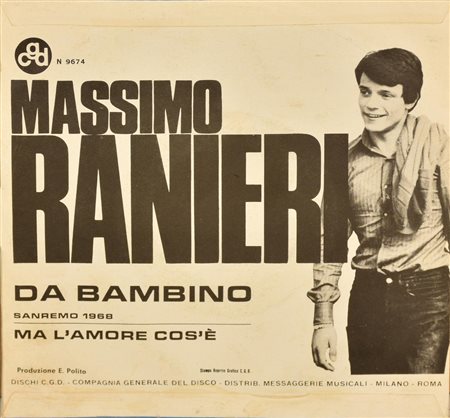 EP 45 GIRI Massimo Ranieri - Da bambino - Ma l'amore cos'e'