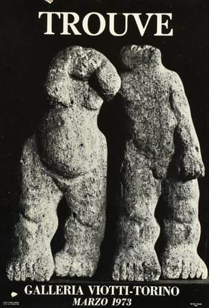 TROUVE manifesto cm 70x50, realizzato A. Camedda per la mostra 'Trouve'...