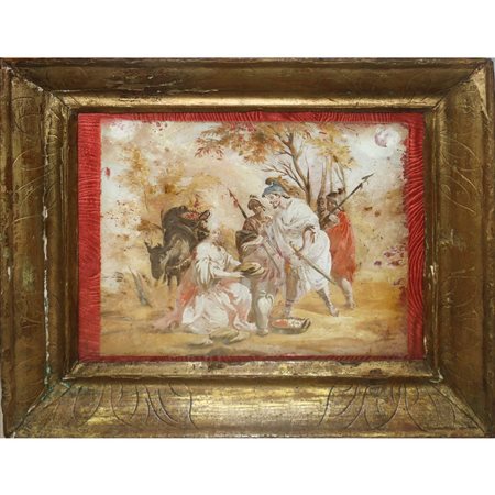 Scena storica: Ulisse accolto e rifocillato da Nausicaa, Fine 18° Secolo