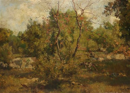 Paesaggio con alberi