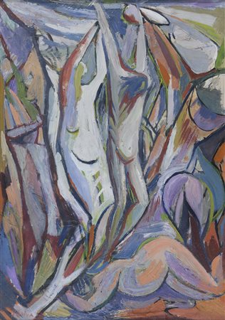 DIPINTO FIGURE DI SERGIO SELVA, 1963