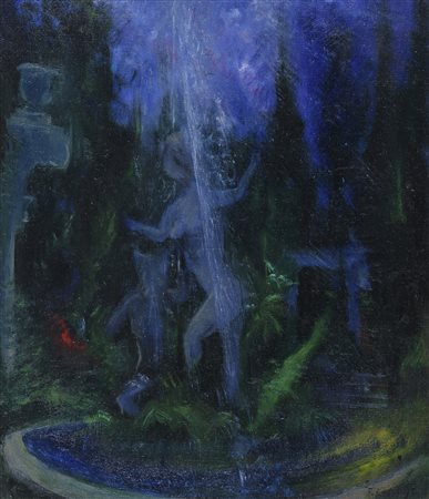 DIPINTO VILLA SCIARRA DI FELICE LUDOVISI