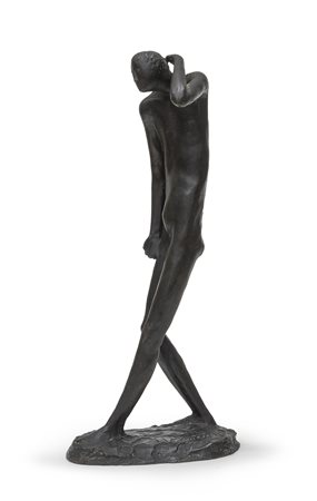 SCULTURA GIOVANE BALLERINO DI MICHELE AMATO, ANNI '60/'70