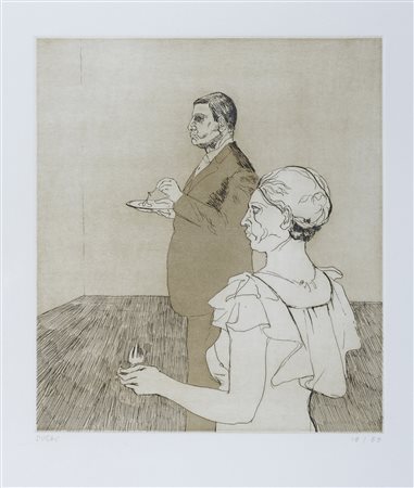 COPPIA DI ACQUEFORTI DI ALBERTO SUGHI