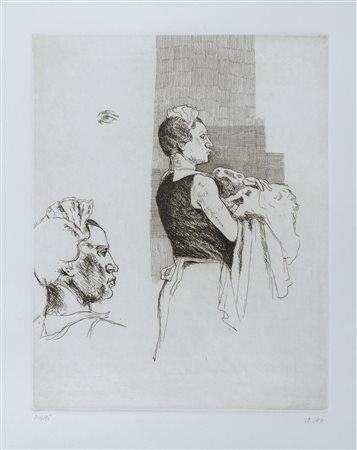 COPPIA DI ACQUEFORTI DI ALBERTO SUGHI