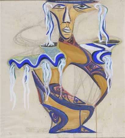 BOZZETTO PER FONTANA DI SALVATORE MELI, 1955