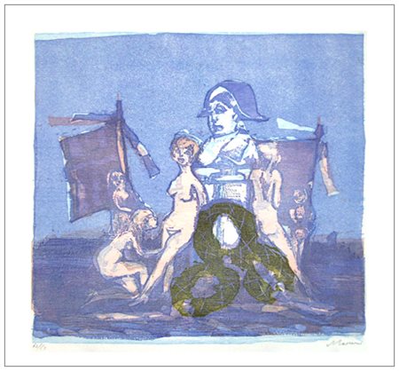 MINO MACCARI Siena 1898 – Roma 1989 Senza titolo 1963/1970 Linoleumgrafia e...