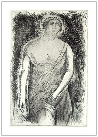 CARLO CARRA’ Quargnento 1881 – Milano 1966 Bagnante 1924 Acquaforte su rame...