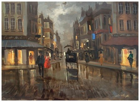 DOMENICO SELOSKI Napoli 1924 – Livorno 1981 Senza titolo Olio su faesite 35 x...