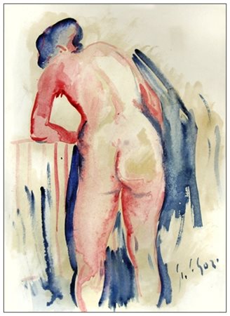 GINO PAOLO GORI Firenze 1911 – 1991 Senza titolo Acquerelli su cartoncino...