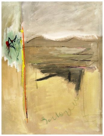 TONINO GOTTARELLI Imola 1920 – 2007 Per reggere un panorama Olio su cartone...