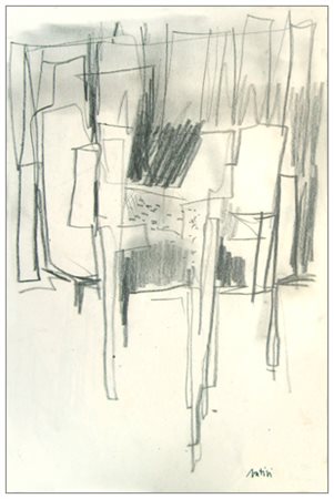 GUALTIERO NATIVI Pistoia 1921 – Greve in Chianti 1999 Studio 1979 Matita su...