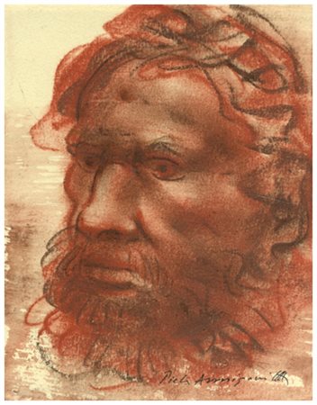 PIETRO ANNIGONI Milano 1910 – Firenze 1988 Senza titolo Sanguigna su carta 20...