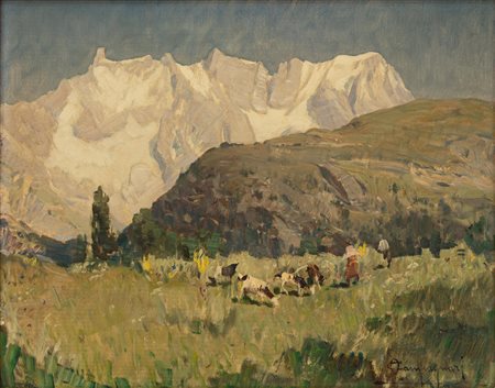 Ottorino Campagnari - Catena del Monte Bianco - e dente del gigante