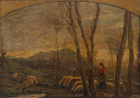 Gino Federici - Pascolo al tramonto