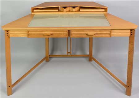 Umberto Asnago SCRIVANIA GALAXY PER GIORGETTI, 1980 scrivania in legno di...