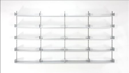 Dieter Rams LIBRERIA 606 PER VITSOE libreria modulare in alluminio con 21...