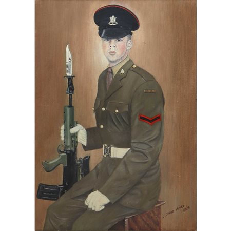 Sergente americano in divisa e con baionetta, 1993