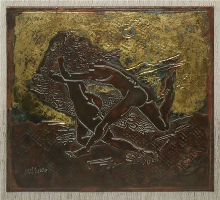 Sebastiano Milluzzo (Catania 1915-Catania 2011)  - Scena mitologica, Apollo e Dafne