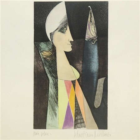 Sebastiano Milluzzo (Catania 1915-Catania 2011)  - Viso di donna