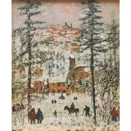 Michele Cascella (Ortona 1892-Milano 1989)  - Inverno