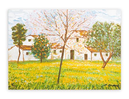 MICHELE CASCELLA (1892-1989) - Primavera Abruzzese, 1984
