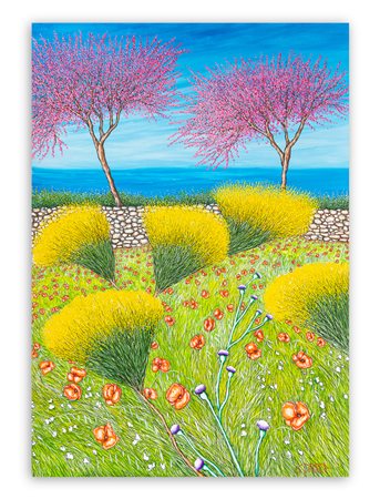 GIOVANNI DAUREA (1955) - Paesaggio primaverile