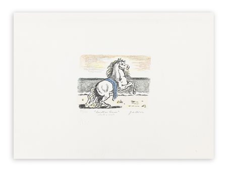 GIORGIO DE CHIRICO (1888-1978) - Cavallino bianco, 1971