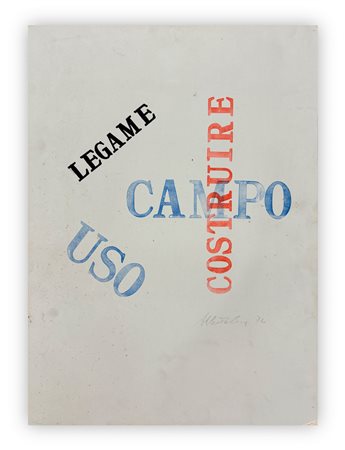 ALBERTO VECA (1946-2009) - Composizione S 12, 1974