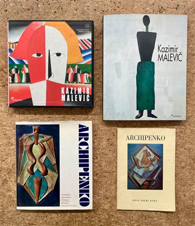 KAZIMIR MALEVIC E ALEXANDER ARCHIPENKO - Lotto unico di 4 cataloghi