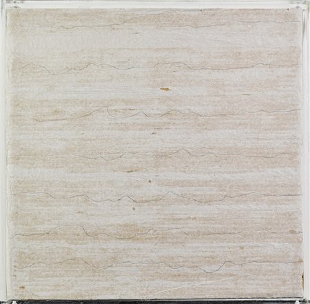 Paolo Masi (1933) SENZA TITOLO, 1979 cartone inciso, cm 40x40 sul retro:...