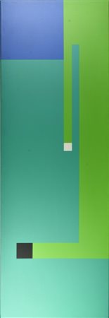 Bruno Munari (1907 - 1998) NEGATIVO POSITIVO, 1995 acrilico su tela, cm...