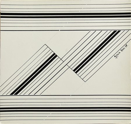 Horacio Garcia Rossi (1929 - 2012) SENZA TITOLO, 1978 china su cartoncino, cm...