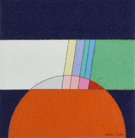 Eugenio Carmi (1920 - 2016) PICCOLO SPIRAGLIO, 2007 acrilico su tela di juta,...