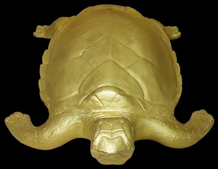 Cracking Art Group TARTARUGA GRANDE, 2000 plastica verniciata oro, cm...
