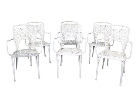 SET DI 6  SEDIE DA GIARDINO 