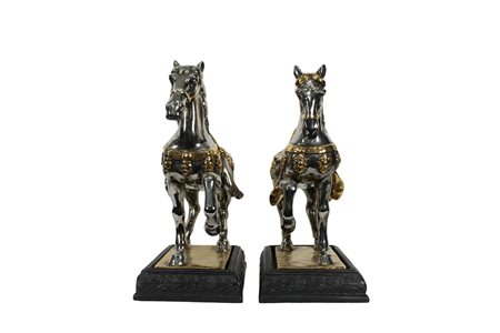 COPPIA DI SCULTURE RAFF CAVALLI 